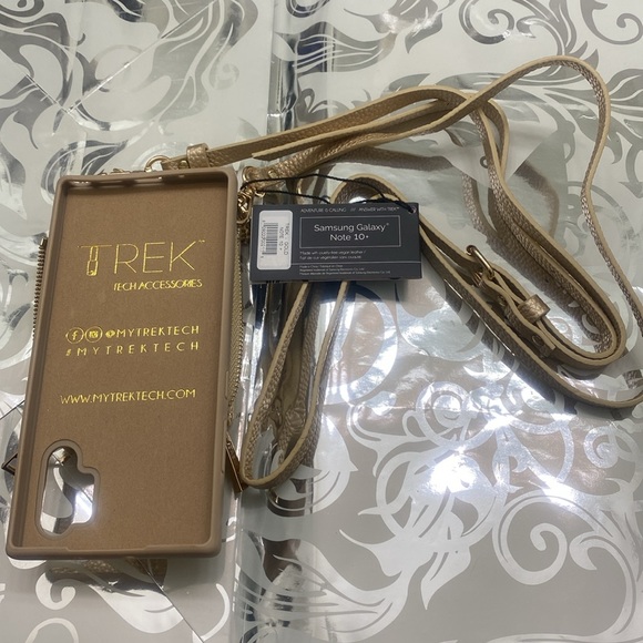 Samsung Galaxy Note 10+ Vegan Leather Crossbody Cell Phone Case - Picture 8 of 11